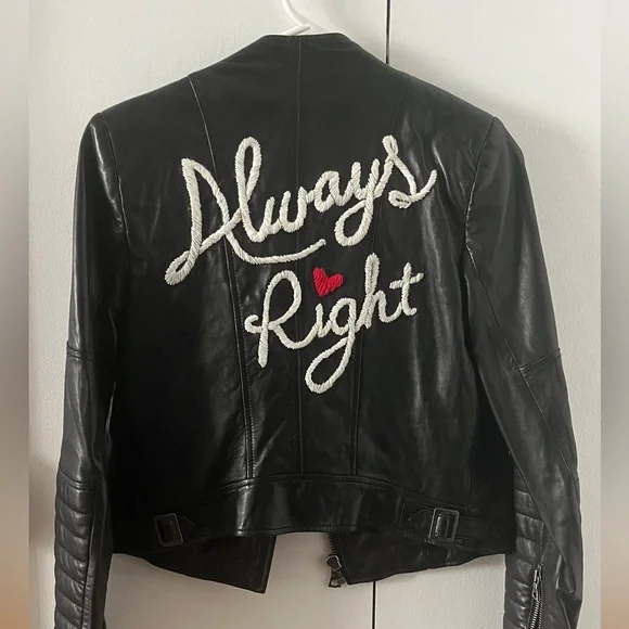 Alice & Olivia “Always Right” Leather Jacket - Picture 1 of 6